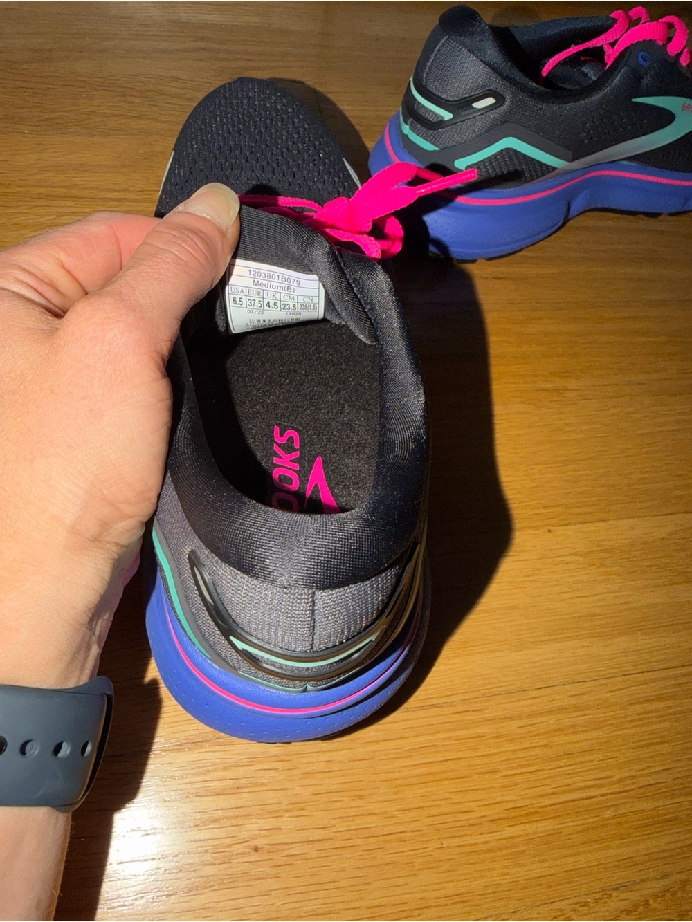 Brooks Women's Ghost 15 Running Shoes - Black- size 6.5 - new - Picture 4 of 7